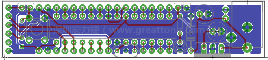以上就是布線的所有步驟了。接下來就只剩下絲?。╯ilk-screen）、建立Gerber檔跟drill檔和送去印刷電路板廠制作的步驟。